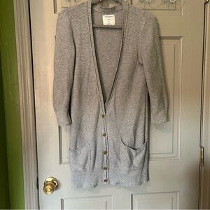 American Eagle Outfitters Grey Knit Duster Cardigan Boho Indie